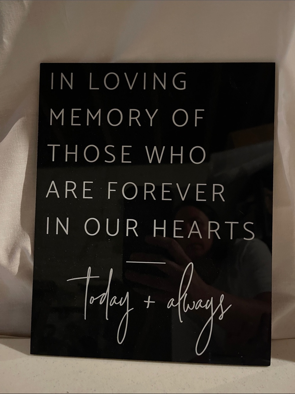 Acrylic Wedding Memorial Sign